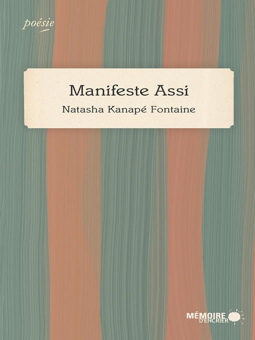 Title details for Manifeste Assi by Natasha Kanapé Fontaine - Available